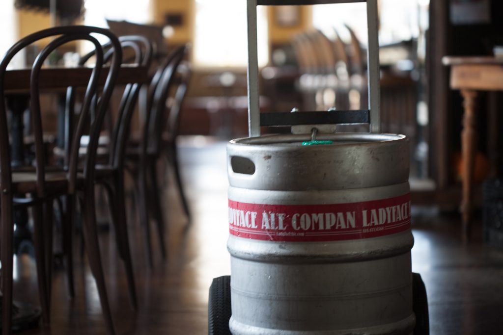 Ladyface Ale keg